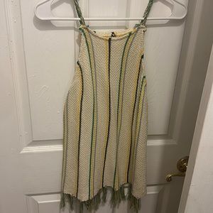 Boho woven halter top